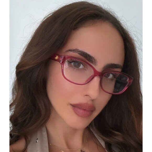 NEW GUCCI EYEGLASSES PINK WOMEN EYEWEAR GUCCI - Picture 3 of 4